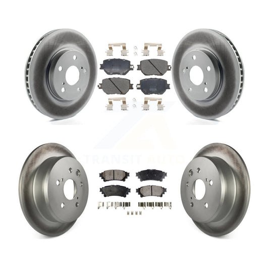 [Avant + Arrière] Kit de disque (revêtu) et plaquette (semi-métallique) de frein pour Lexus IS250 KGF-101806
