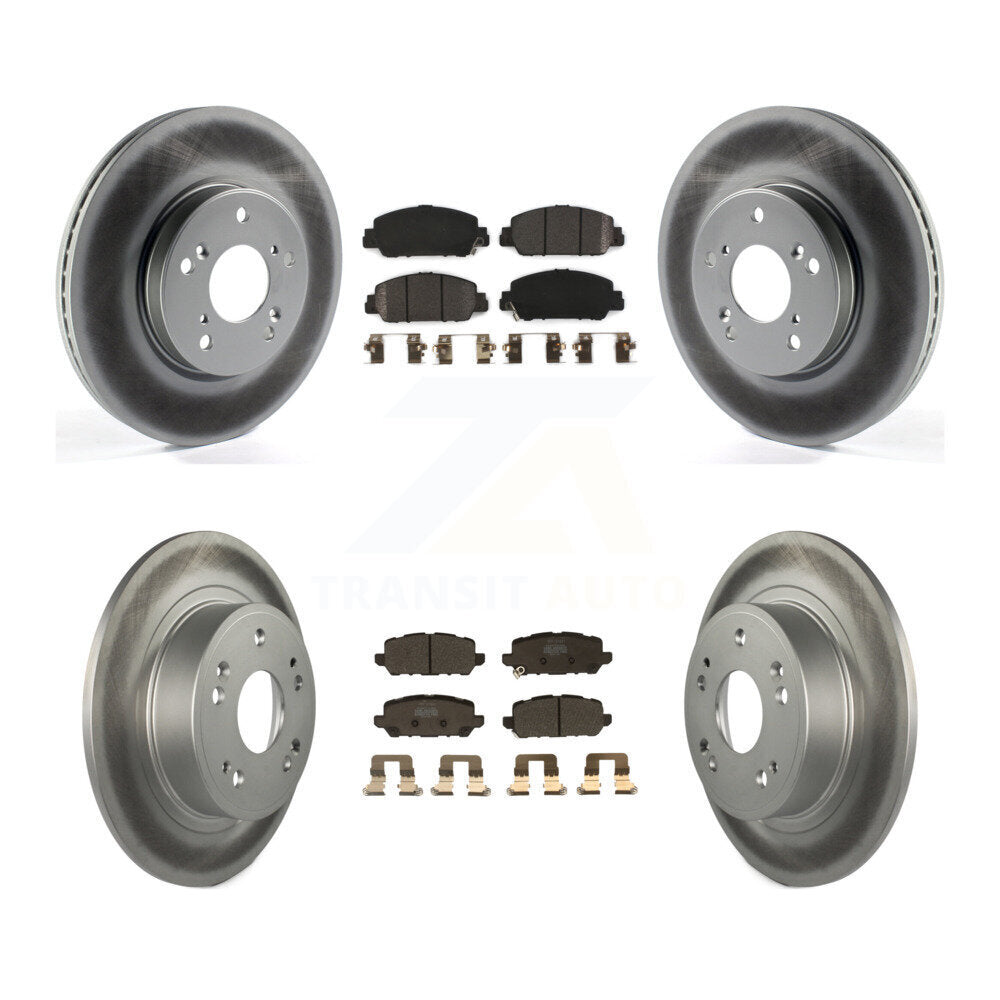 [Avant + Arrière] Kit de disque (revêtu) et plaquette (semi-métallique) de frein pour 2016-2022 Honda HR-V KGF-101815
