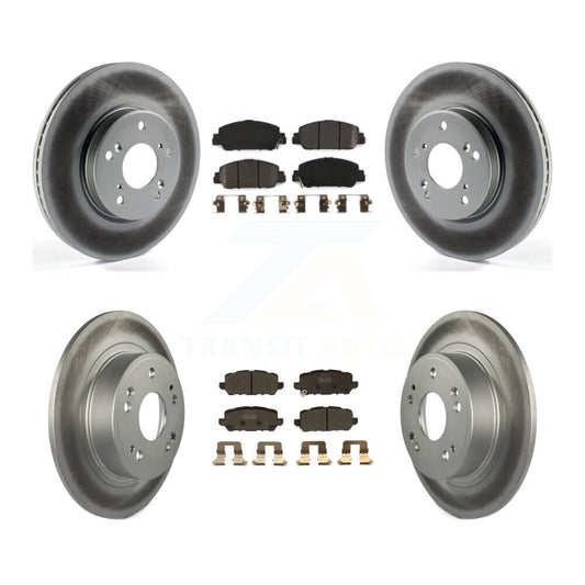 [Avant + Arrière] Kit de disque (revêtu) et plaquette (semi-métallique) de frein pour 2016-2022 Honda HR-V KGF-101815