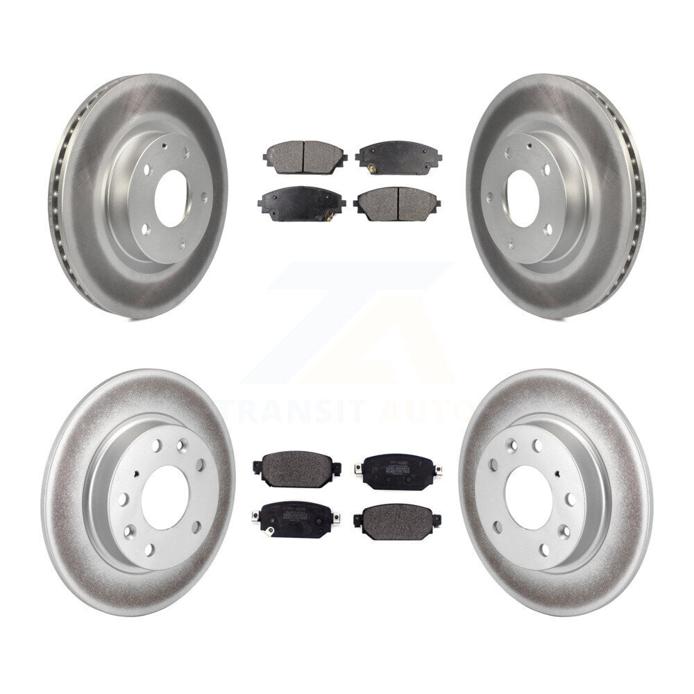 [Avant + Arrière] Kit de disque (revêtu) et plaquette (semi-métallique) de frein pour 2019-2021 Mazda CX-3 AWD KGF-101816