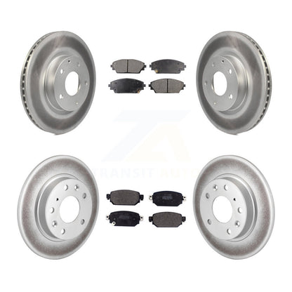[Avant + Arrière] Kit de disque (revêtu) et plaquette (semi-métallique) de frein pour 2019-2021 Mazda CX-3 AWD KGF-101816