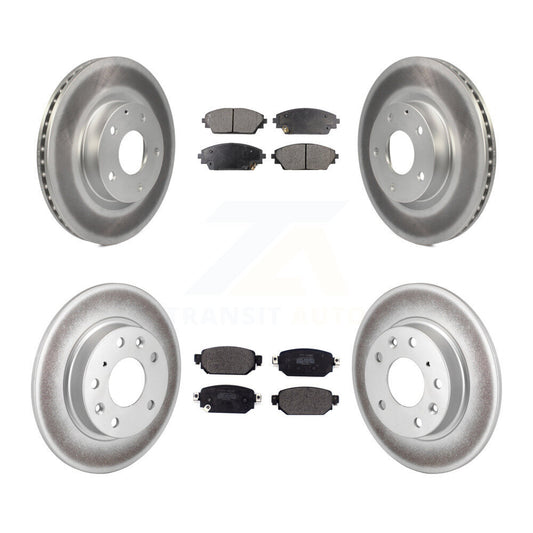 [Avant + Arrière] Kit de disque (revêtu) et plaquette (semi-métallique) de frein pour 2019-2021 Mazda CX-3 AWD KGF-101816
