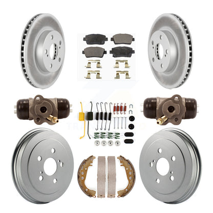 [Avant + Arrière] Kit de disque (revêtu) et plaquette (semi-métallique) de frein pour 2004-2007 Toyota Prius KGF-101826