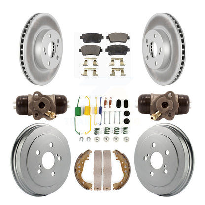[Avant + Arrière] Kit de disque (revêtu) et plaquette (semi-métallique) de frein pour 2008 Toyota Prius KGF-101827