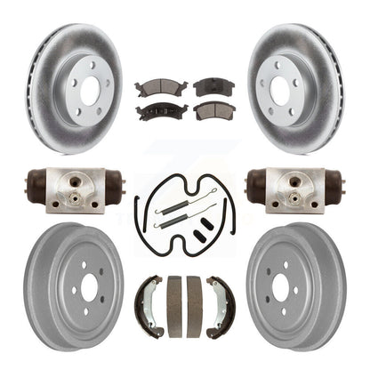 [Avant + Arrière] Kit de disque (revêtu) et plaquette (semi-métallique) de frein pour 2003-2005 Chevrolet Cavalier Pontiac Sunfire KGF-101829