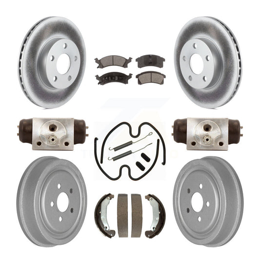 [Avant + Arrière] Kit de disque (revêtu) et plaquette (semi-métallique) de frein pour 2003-2005 Chevrolet Cavalier Pontiac Sunfire KGF-101829