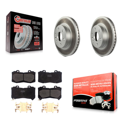 [Avant] Kit de disque (revêtu) et plaquette (semi-métallique) de frein pour 2015-2020 Chevrolet Colorado GMC Canyon KGF-101842