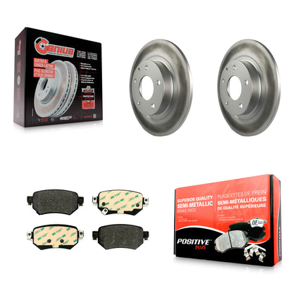 [Arrière] Kit de disque (revêtu) et plaquette (semi-métallique) de frein pour 2016-2021 Mazda 6 KGF-101853