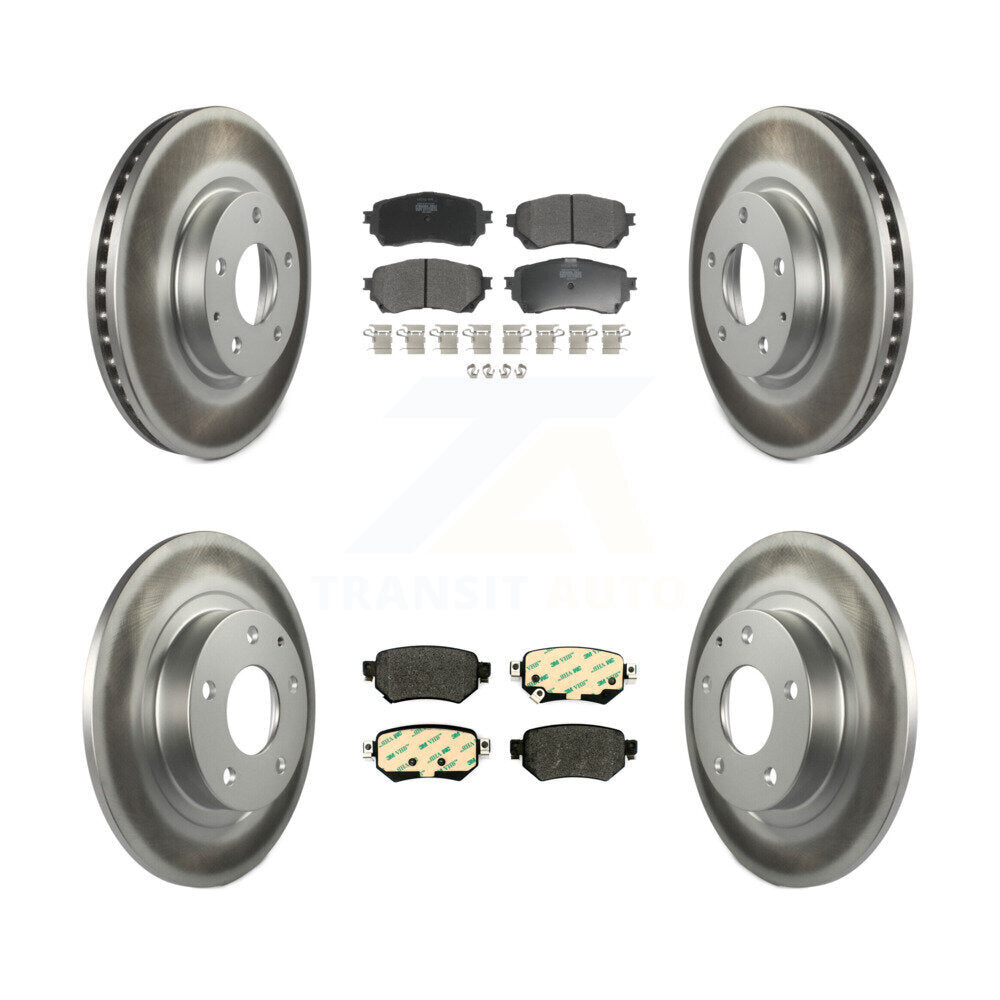 [Avant + Arrière] Kit de disque (revêtu) et plaquette (semi-métallique) de frein pour 2016-2018 Mazda 6 KGF-101854