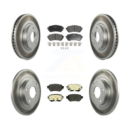 [Avant + Arrière] Kit de disque (revêtu) et plaquette (semi-métallique) de frein pour 2016-2018 Mazda 6 KGF-101854