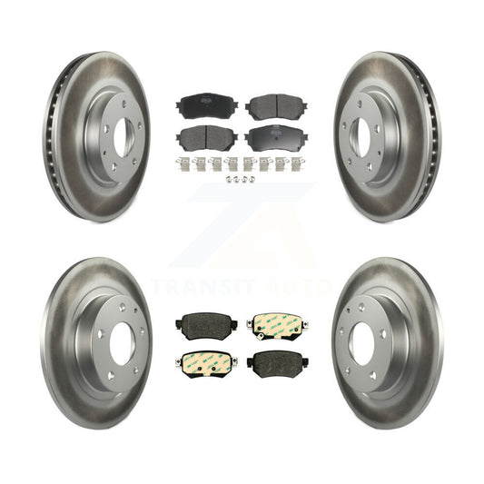 [Avant + Arrière] Kit de disque (revêtu) et plaquette (semi-métallique) de frein pour 2016-2018 Mazda 6 KGF-101854