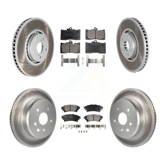 [Avant + Arrière] Kit de disque (revêtu) et plaquette (semi-métallique) de frein pour Lexus IS200t IS300 IS350 KGF-101859