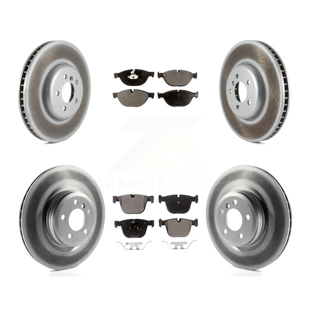 [Avant + Arrière] Kit de disque (revêtu) et plaquette (semi-métallique) de frein pour BMW 750Li xDrive 750i 550i GT KGF-101862