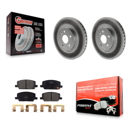 [Avant] Kit de disque (revêtu) et plaquette (semi-métallique) de frein pour Chevrolet Trax Buick Encore KGF-101863