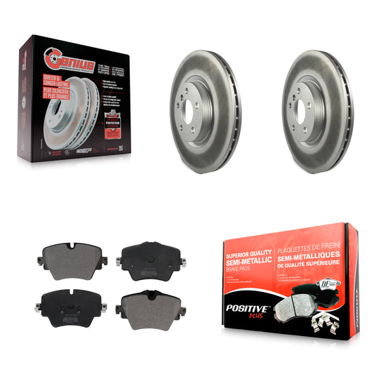 [Avant] Kit de disque (revêtu) et plaquette (semi-métallique) de frein pour BMW X1 Mini Cooper Countryman X2 228i xDrive Gran Coupe KGF-101864