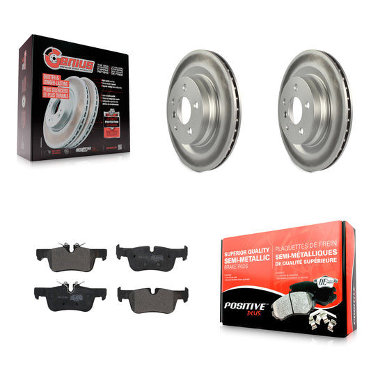 [Arrière] Kit de disque (revêtu) et plaquette (semi-métallique) de frein pour BMW X1 Mini Cooper Countryman X2 Clubman 228i xDrive Gran Coupe KGF-101873
