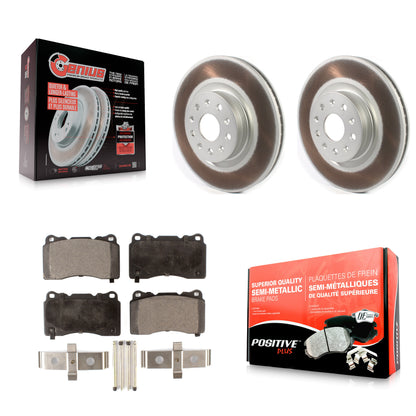 [Avant] Kit de disque (revêtu) et plaquette (semi-métallique) de frein pour Cadillac CTS CT6 Chevrolet Camaro KGF-101877