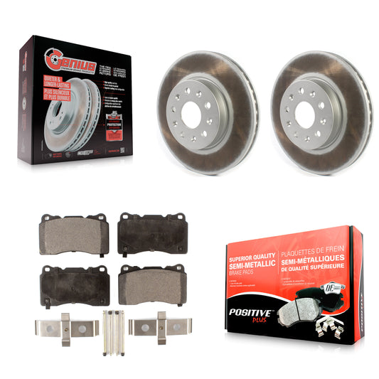 [Avant] Kit de disque (revêtu) et plaquette (semi-métallique) de frein pour Chevrolet Camaro Cadillac CTS CT6 KGF-101880