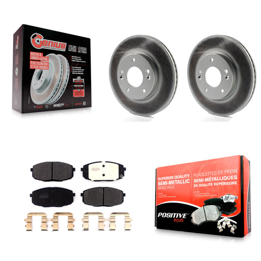 [Avant] Kit de disque (revêtu) et plaquette (semi-métallique) de frein pour Kia Soul Hyundai Kona Forte Elantra GT Seltos Forte5 KGF-101903