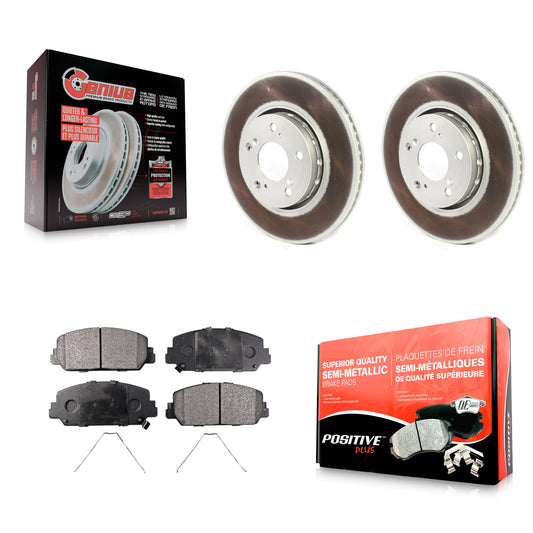[Avant] Kit de disque (revêtu) et plaquette (semi-métallique) de frein pour Acura RLX KGF-101907