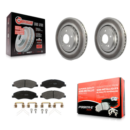 [Avant] Kit de disque (revêtu) et plaquette (semi-métallique) de frein pour 2018-2023 Honda Odyssey KGF-101909