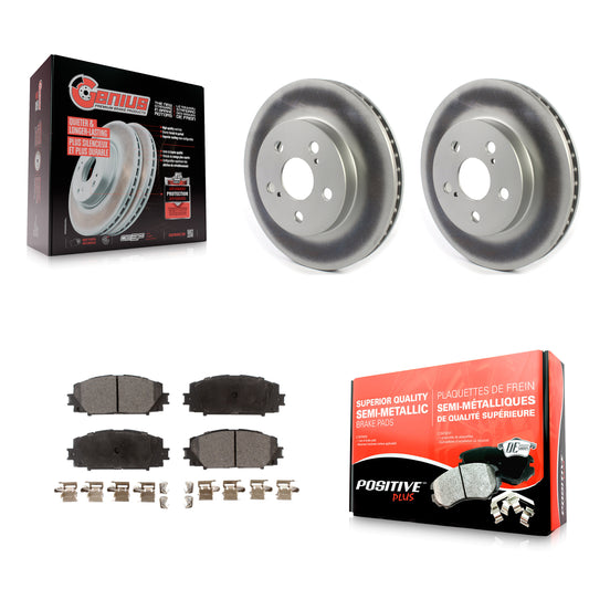 [Avant] Kit de disque (revêtu) et plaquette (semi-métallique) de frein pour Toyota Prius Corolla Prime AWD-e KGF-101919