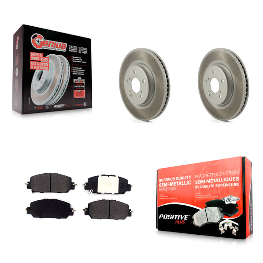 [Avant] Kit de disque (revêtu) et plaquette (semi-métallique) de frein pour Honda CR-V KGF-101923