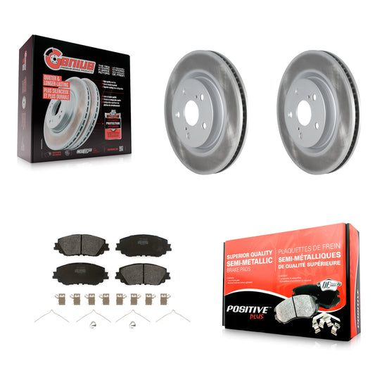 [Avant] Kit de disque (revêtu) et plaquette (semi-métallique) de frein pour Toyota Camry RAV4 Lexus ES350 Avalon ES300h UX250h UX200 C-HR Venza ES250 Corolla Cross KGF-101925