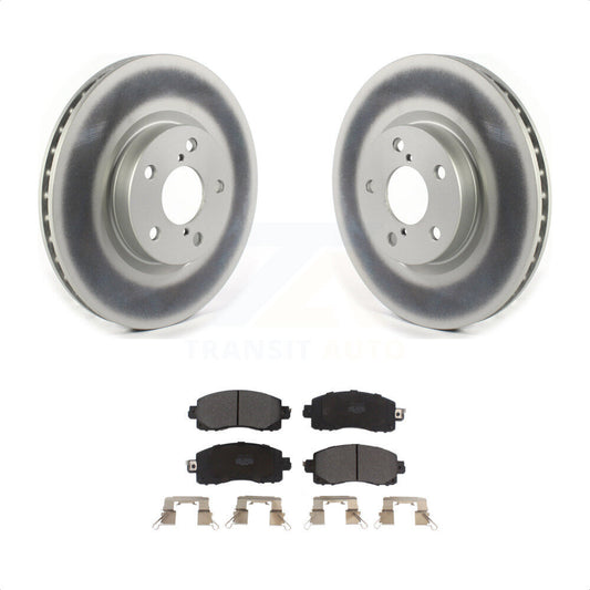 [Avant] Kit de disque (revêtu) et plaquette (semi-métallique) de frein pour 2017-2021 Subaru Impreza avec 276mm Diameter Rotor KGF-101928 par Transit Auto