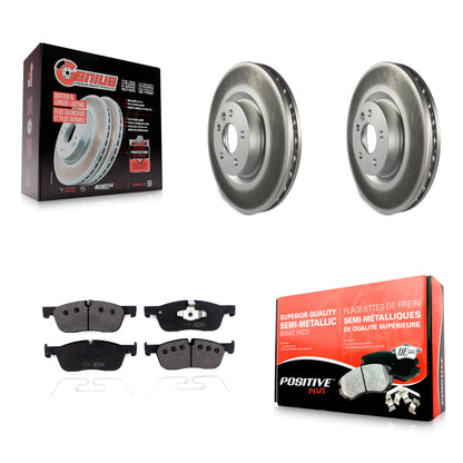 [Avant] Kit de disque (revêtu) et plaquette (semi-métallique) de frein pour Land Rover Discovery Sport Range Evoque Jaguar E-Pace KGF-101932