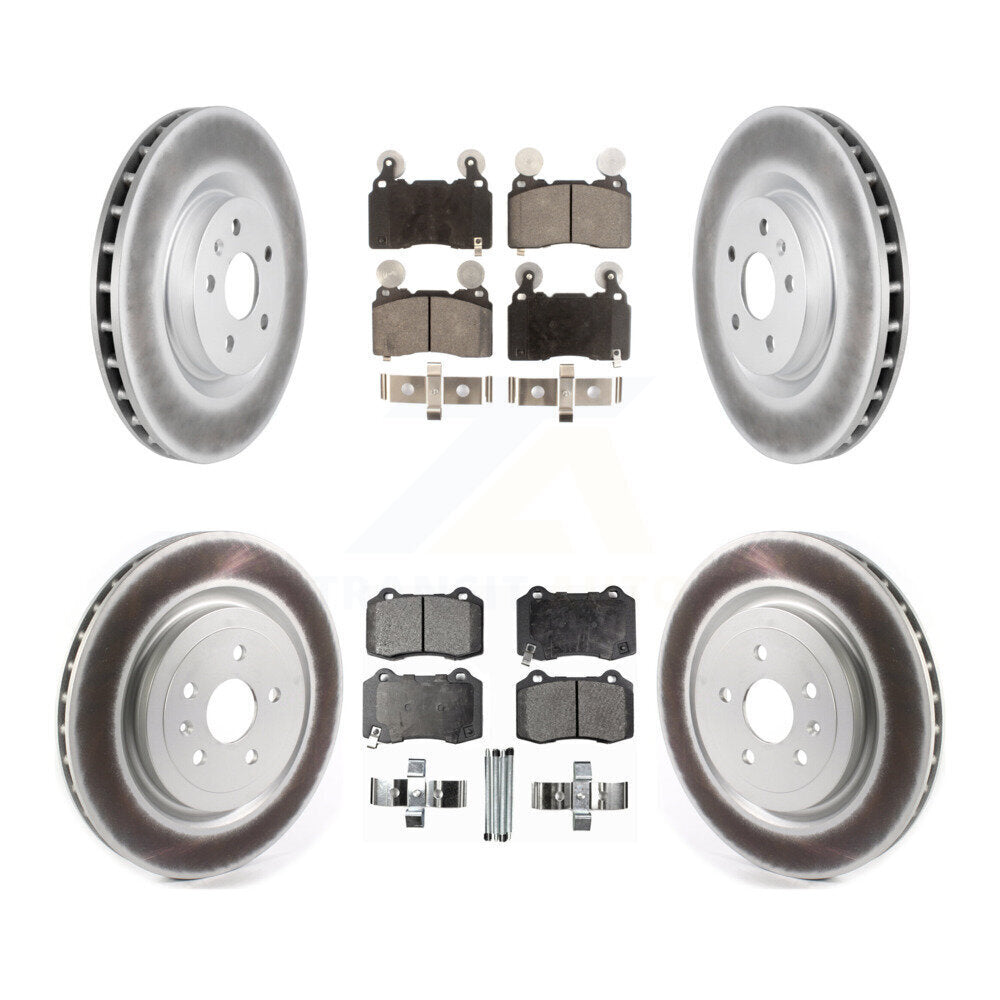 [Avant + Arrière] Kit de disque (revêtu) et plaquette (semi-métallique) de frein pour 2010-2015 Chevrolet Camaro SS KGF-101940