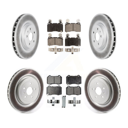 [Avant + Arrière] Kit de disque (revêtu) et plaquette (semi-métallique) de frein pour 2010-2015 Chevrolet Camaro SS KGF-101940