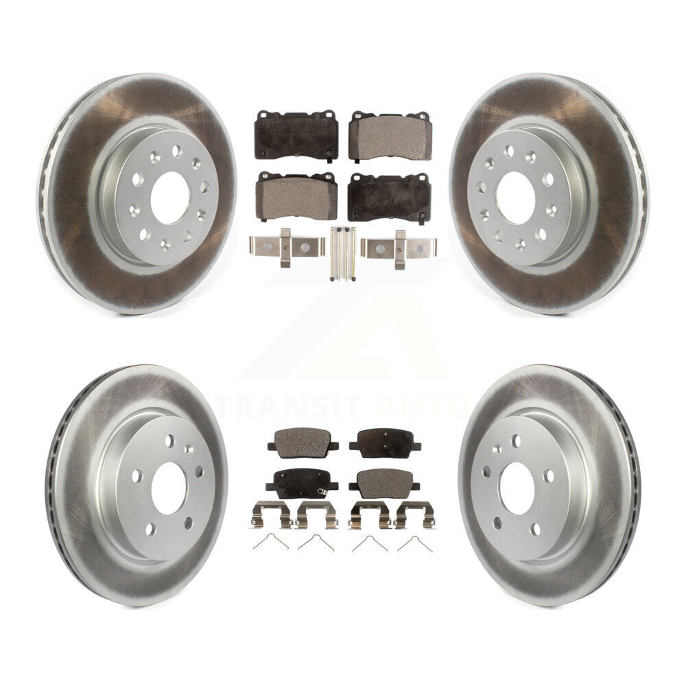 [Avant + Arrière] Kit de disque (revêtu) et plaquette (semi-métallique) de frein pour Chevrolet Camaro KGF-101949