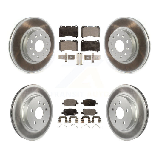[Avant + Arrière] Kit de disque (revêtu) et plaquette (semi-métallique) de frein pour Chevrolet Camaro KGF-101949