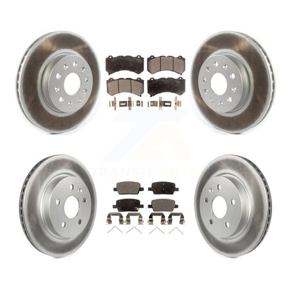 [Avant + Arrière] Kit de disque (revêtu) et plaquette (semi-métallique) de frein pour 2019-2020 Chevrolet Camaro LT LS avec 6 Piston Brembo Calipers KGF-101951