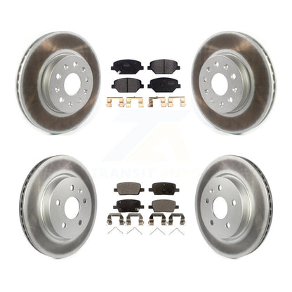 [Avant + Arrière] Kit de disque (revêtu) et plaquette (semi-métallique) de frein pour Chevrolet Camaro sans Brembo Calipers KGF-101953