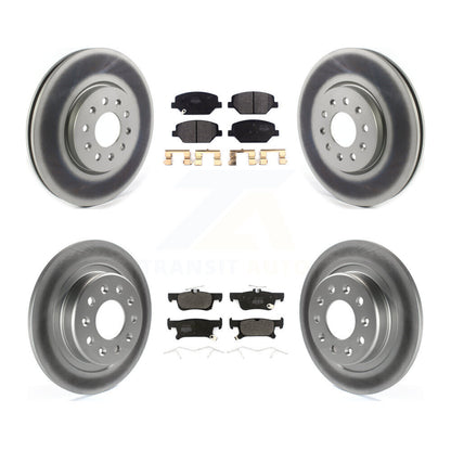[Avant + Arrière] Kit de disque (revêtu) et plaquette (semi-métallique) de frein pour 2016-2018 Buick Envision avec 288mm Diameter Rotor KGF-101955