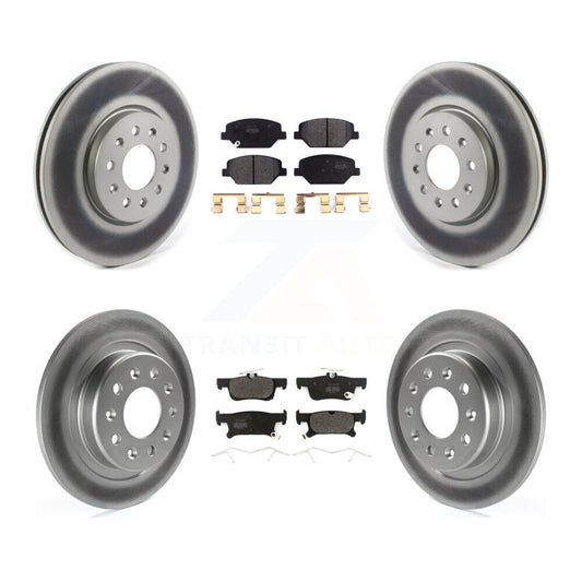 [Avant + Arrière] Kit de disque (revêtu) et plaquette (semi-métallique) de frein pour 2016-2018 Buick Envision avec 288mm Diameter Rotor KGF-101955