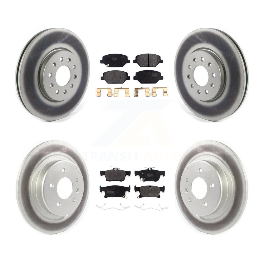 [Avant + Arrière] Kit de disque (revêtu) et plaquette (semi-métallique) de frein pour 2016-2018 Buick Envision avec 315mm Diameter Rotor KGF-101956