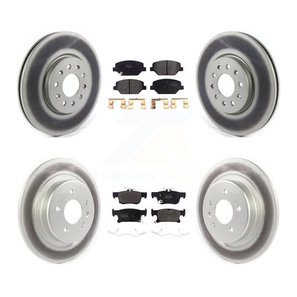 [Avant + Arrière] Kit de disque (revêtu) et plaquette (semi-métallique) de frein pour 2016-2018 Buick Envision avec 315mm Diameter Rotor KGF-101956