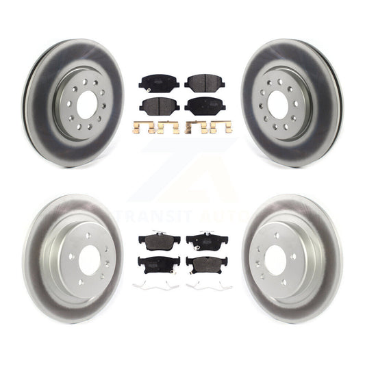 [Avant + Arrière] Kit de disque (revêtu) et plaquette (semi-métallique) de frein pour 2016-2018 Buick Envision avec 315mm Diameter Rotor KGF-101956