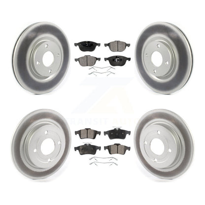 [Avant + Arrière] Kit de disque (revêtu) et plaquette (semi-métallique) de frein pour 2018-2022 Ford EcoSport AWD KGF-101962