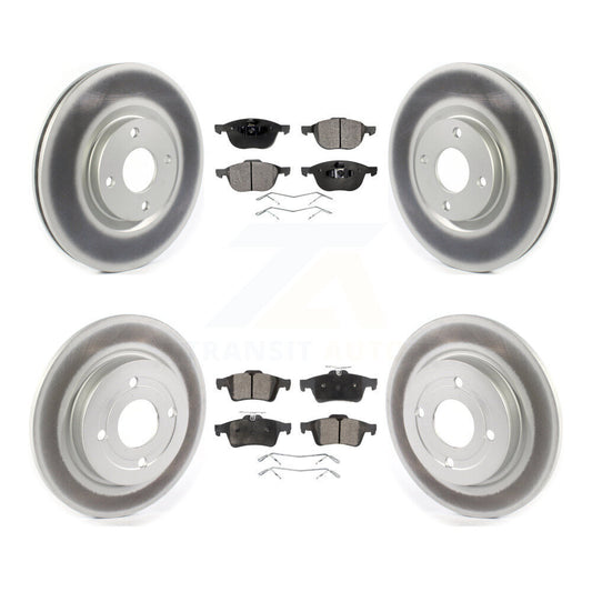[Avant + Arrière] Kit de disque (revêtu) et plaquette (semi-métallique) de frein pour 2018-2022 Ford EcoSport AWD KGF-101962