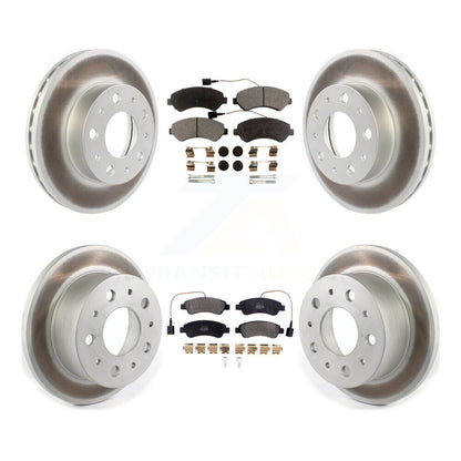 [Avant + Arrière] Kit de disque (revêtu) et plaquette (semi-métallique) de frein pour Ram ProMaster 1500 2500 3500 KGF-101963
