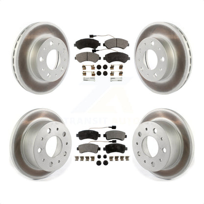 [Avant + Arrière] Kit de disque (revêtu) et plaquette (semi-métallique) de frein pour Ram ProMaster 3500 KGF-101964 par Transit Auto