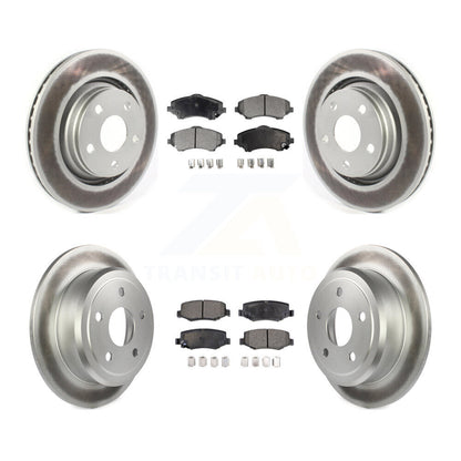 [Avant + Arrière] Kit de disque (revêtu) et plaquette (semi-métallique) de frein pour Jeep Wrangler JK avec 332mm Diameter Rotor KGF-101967