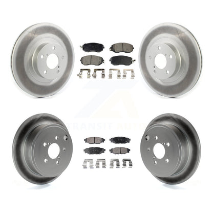 [Avant + Arrière] Kit de disque (revêtu) et plaquette (semi-métallique) de frein pour Subaru Impreza Outback Forester Legacy KGF-101972