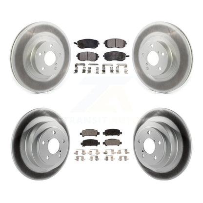 [Avant + Arrière] Kit de disque (revêtu) et plaquette (semi-métallique) de frein pour 2005-2006 Subaru Baja Turbocharged avec 292mm Diameter Rotor KGF-101974