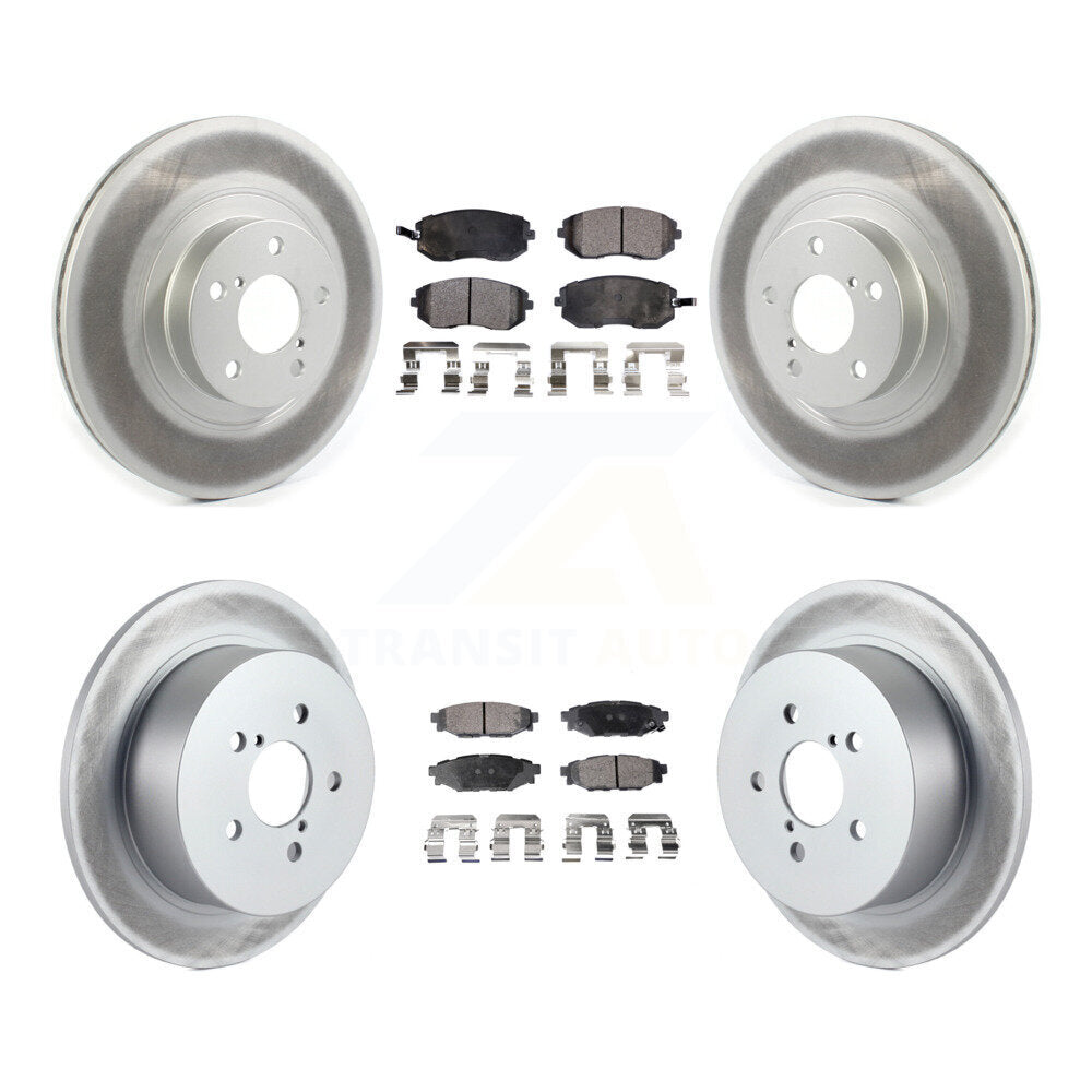 [Avant + Arrière] Kit de disque (revêtu) et plaquette (semi-métallique) de frein pour Subaru Outback Legacy avec 292mm Diameter Rotor KGF-101975