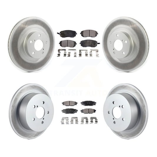 [Avant + Arrière] Kit de disque (revêtu) et plaquette (semi-métallique) de frein pour Subaru Outback Legacy avec 292mm Diameter Rotor KGF-101975